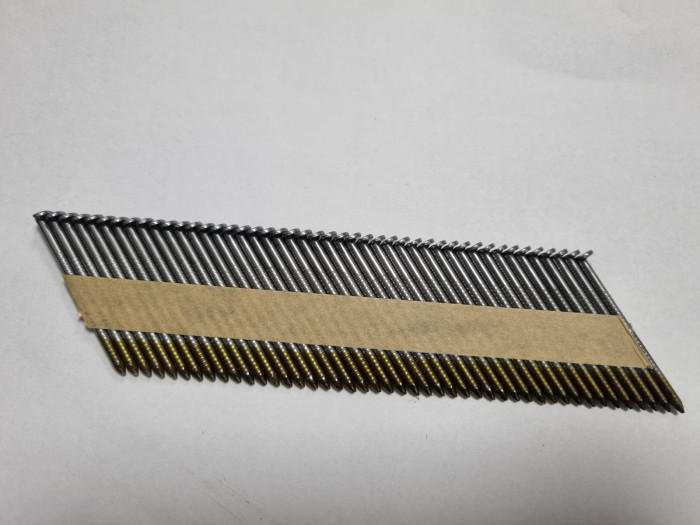 Гвозди по дереву на бумажной ленте 34° 75мм, 3000шт, рифл