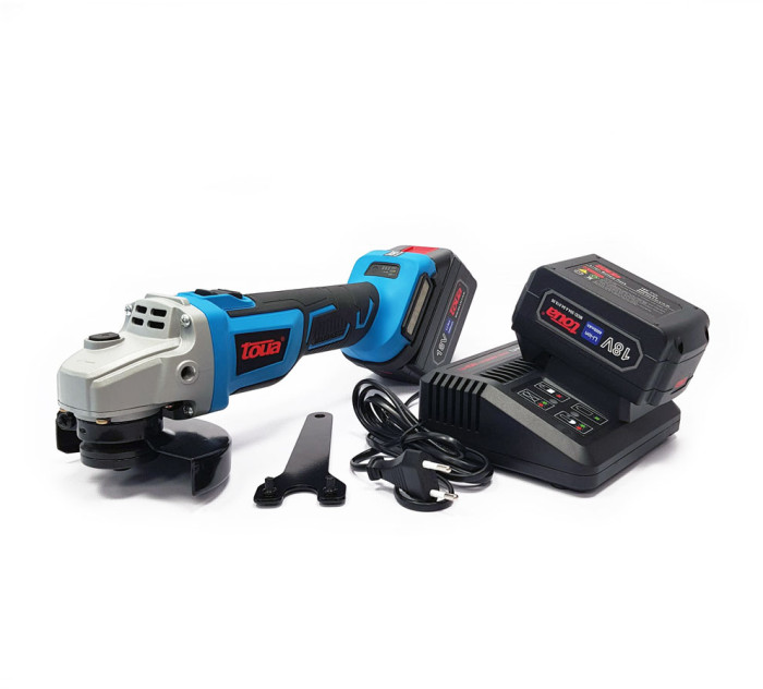 Аккумуляторная болгарка (УШМ) Toua DBLAG125